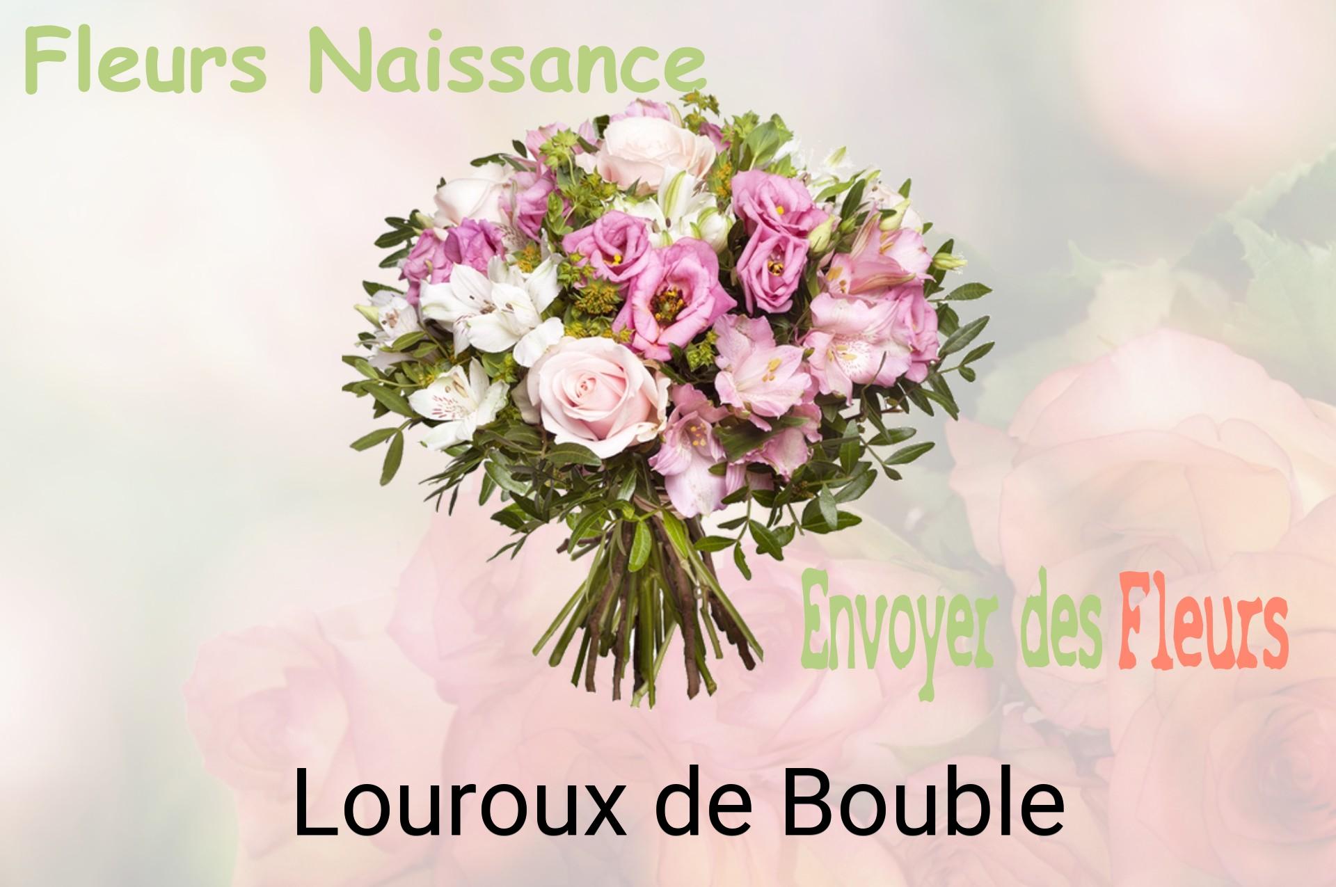 Bouquet de fleurs de naissance livré à Louroux-de-Bouble